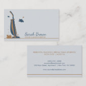 Vacuum Cleaner Maid Janitorial Cleaning pro Visitekaartje (Voorkant / Achterkant)