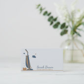 Vacuum Cleaner Maid Janitorial Cleaning pro Visitekaartje (Staand voorkant)