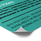 Vacuum Cleaner Silhouette, portier, maid Poster (Hoek)