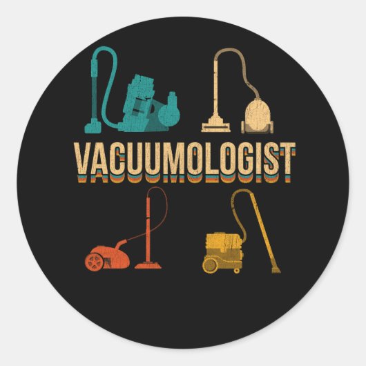  vacuüm geïsoleerde vacuümzakken voor kleding B Ronde Sticker (Voorkant)