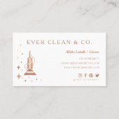 Vacuum professioneel vormgeven & huisreiniging visitekaartje (Achterkant)