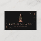 Vacuum professionele schoonmaakprogramma's en kant visitekaartje (Voorkant)