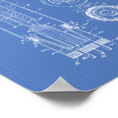 Vacuümbuis 1928 Patent Art Blueprint Poster (Hoek)