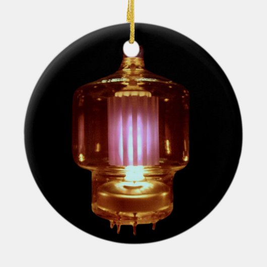 Vacuümbuis voor gloeiende zender keramisch ornament (Achterkant)