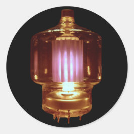 Vacuümbuis voor gloeiende zender ronde sticker