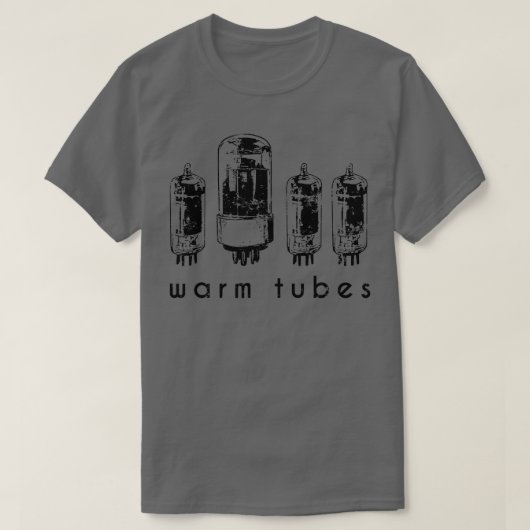 Vacuümbuisjes voor radio en ampère t-shirt (Design voorkant)
