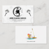 Vacuümen en stuwstoffen | Schoonmaakbare Logo Visitekaartje (Voorkant / Achterkant)