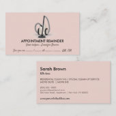 Vacuümreiniger beige Benoeming huishoudvoering Visitekaartje (Voorkant / Achterkant)