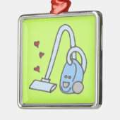 Vacuümreiniger met hart metalen ornament (Links)