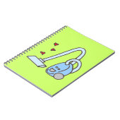 Vacuümreiniger met hart notitieboek (Linkerzijde)