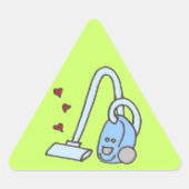 Vacuümreiniger met hart sticker (Voorkant)