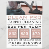 Vacuümreiniger, tapijtreinigers, reinigingsservice flyer (Voorkant)