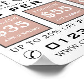 Vacuümreiniger, tapijtreinigers, reinigingsservice poster (Hoek)