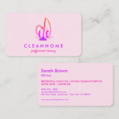 VacuümreinigerHouder Visitekaartje (Voorkant / Achterkant)