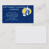 Vacuümreinigingsmachine tapijtreiniger visitekaartje (Voorkant / Achterkant)