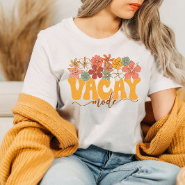Vacyay Mode Shirt Retro Flowers Vacking Tshirt