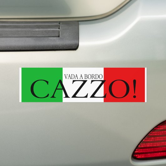 Vada a bordo Cazzo bumper sticker (Op auto)
