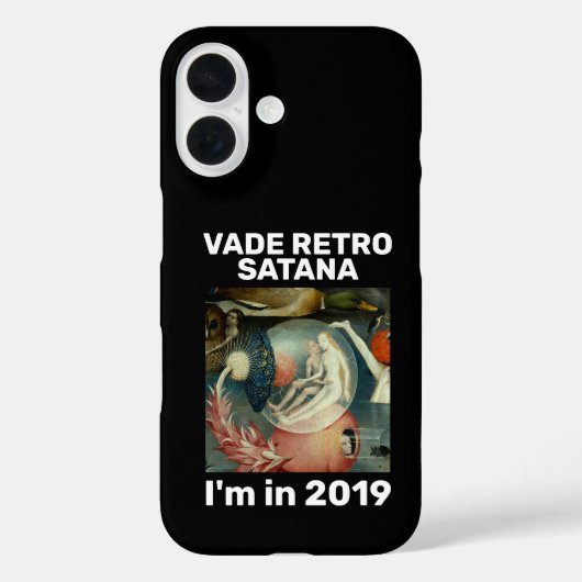"Vade retro Satana" zwart Case-Mate iPhone Case (Achterkant)