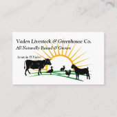 Vaden Livestock Visitekaartje (Voorkant)