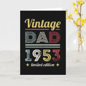  vader 1953 70th Birthday Gift Mannen Retro Kaart (Gele Bloem)