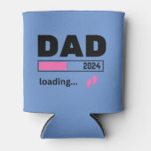 vader 2024 laden het is een meisje baby Zwangersch Blikjeskoeler (Voorkant)