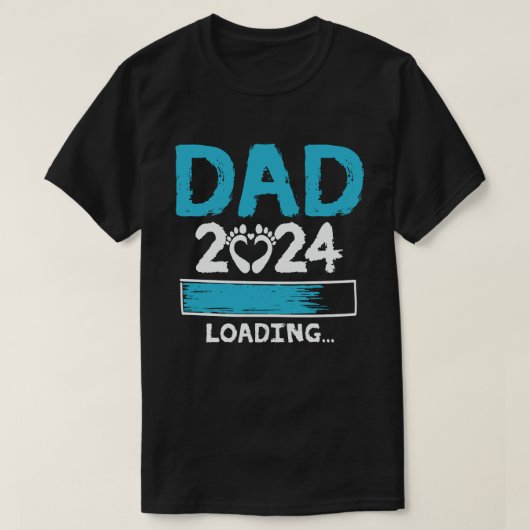 Vader 2024 Laden Zwangerschap Aankondiging Nieuwe  T-shirt (Design voorkant)