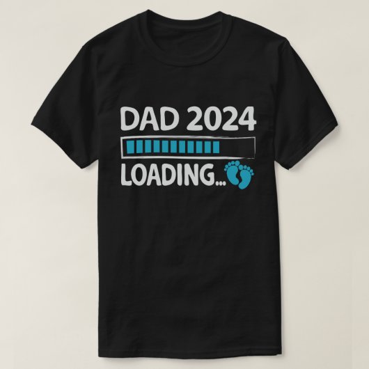 Vader 2024 Laden Zwangerschap Aankondiging Nieuwe  T-shirt (Design voorkant)