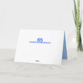 VADER 65STE VERJAARDAG KAART (Achterkant)