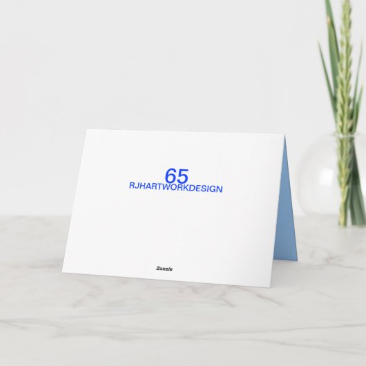 VADER 65STE VERJAARDAG KAART (Achterkant)