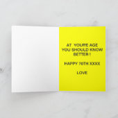 VADER 70E VERJAARDAG KAART (Binnen)