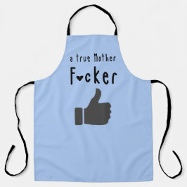 Vader A true Moeder F*cker Funny duikt op Schort