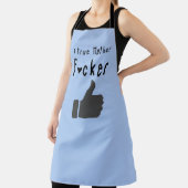 Vader A true Moeder F*cker Funny duikt op Schort (Insitu)