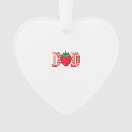 Vader Aardbei Lettering Vector Shirt Ontwerp_1 Ornament (voorkant)