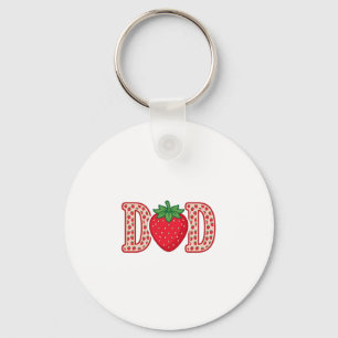Vader Aardbei Lettering Vector Shirt Ontwerp_1 Sleutelhanger
