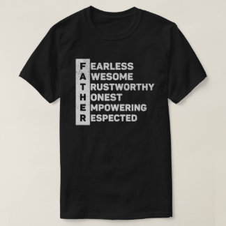 Vader Acroniem De Beste Vader Ooit Vaderdag T-shirt