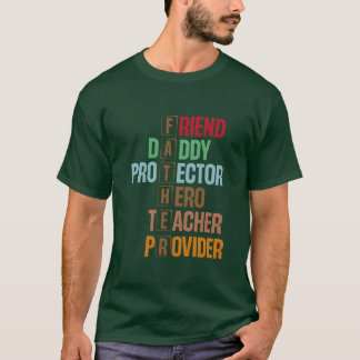 VADER Acroniem Ontwerp Betekenisvolle Woordkunst T-shirt