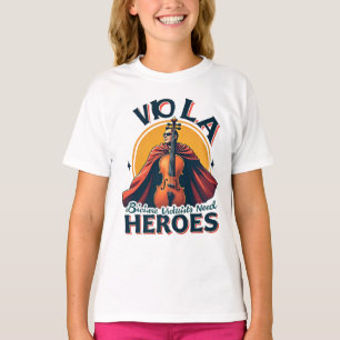 Vader altvioolspeler omdat violisten helden nodig t-shirt