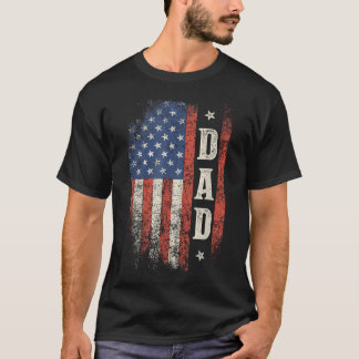 Vader Amerikaanse Vlag Patriottisch Amerika T-shirt
