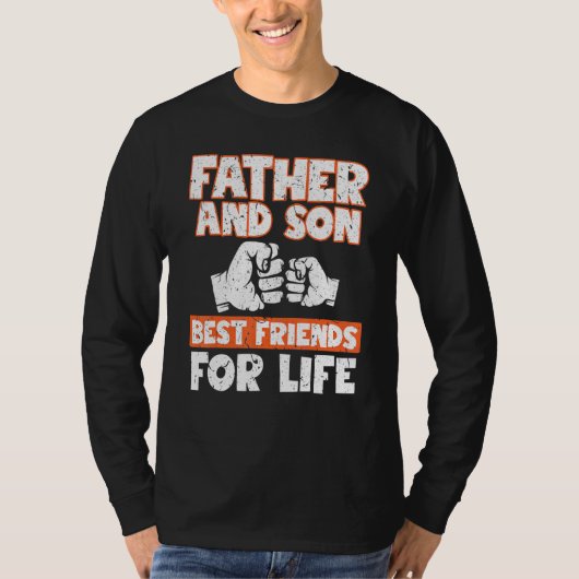 Vader Ans Son Best Friends for Life Hilarious Des T-shirt (Voorkant)