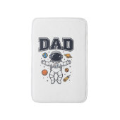 Vader Astronaut Ruimte Vector Shirt Ontwerp_1 Badmat (Voorkant Verticaal)