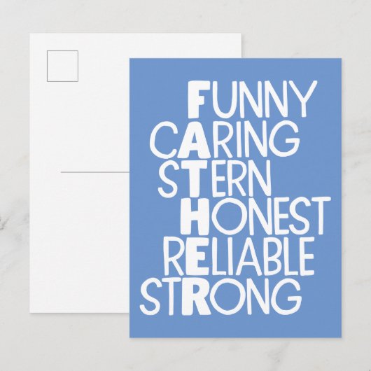 Vader Attributes Crossword Art Briefkaart (Voorkant / Achterkant)