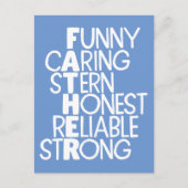 Vader Attributes Crossword Art Briefkaart (Voorkant)