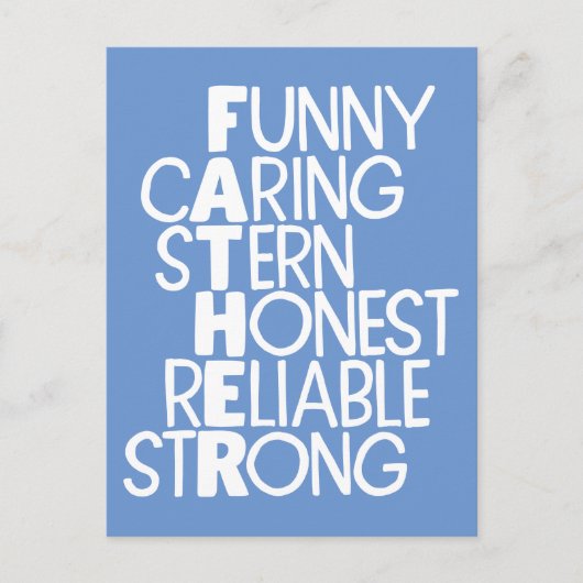 Vader Attributes Crossword Art Briefkaart (Voorkant)