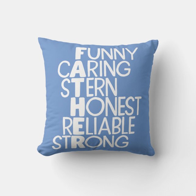 Vader Attributes Crossword Art Kussen (Voorkant)