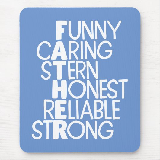 Vader Attributes Crossword Art Muismat (Voorkant)