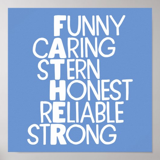 Vader Attributes Crossword Art Poster (Voorkant)