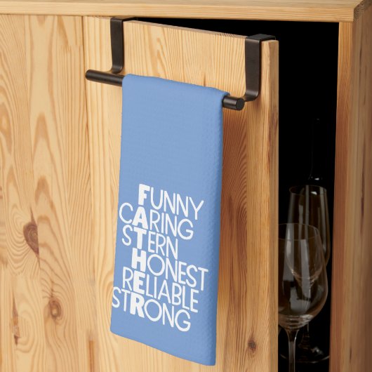 Vader Attributes Crossword Art Theedoek (Derde Gevouwen)