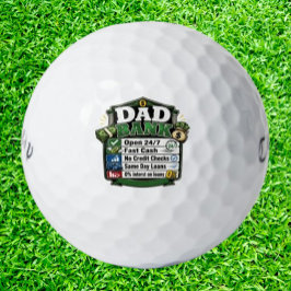 Vader Bank Grappig Golfballen