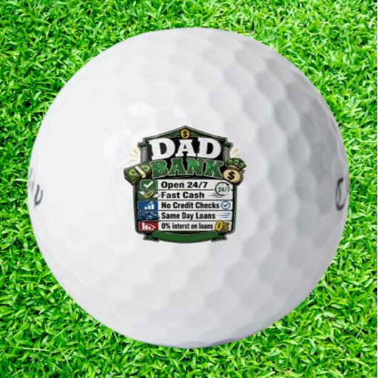 Vader Bank Grappig Golfballen