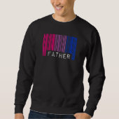 Vader Barcode Bisexual Pride Flag esthetisch Fathe Trui (Voorkant)